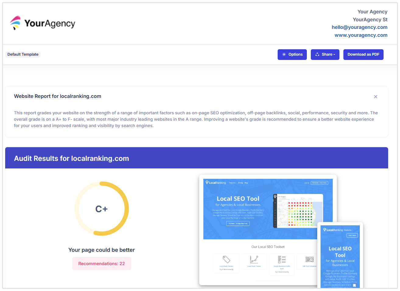 Revision Web Rapport
